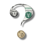 Dollar on Question Mark