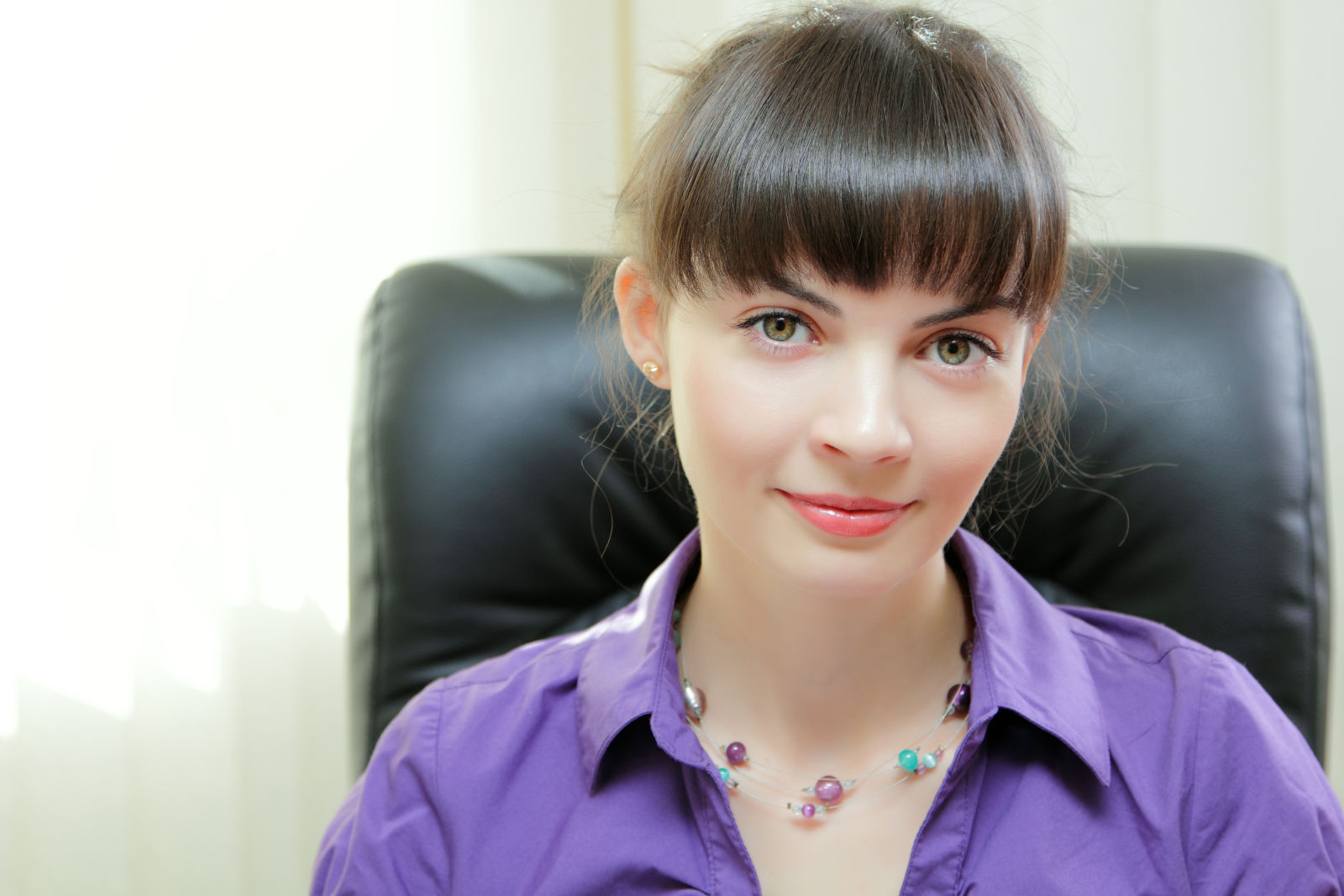 Smiling businesswoman