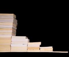 piles of paper, decreasing in size