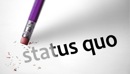 Erasing the words "status quo"