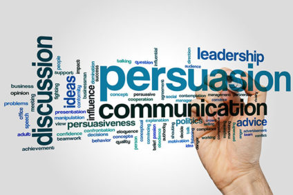 Persuasion word cloud