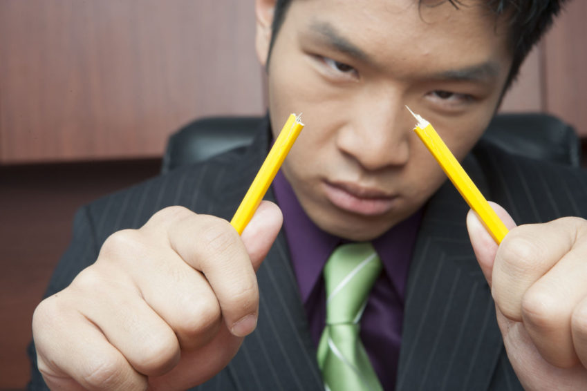 Frustrated businessman