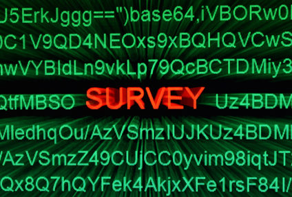 Word "SURVEY" on computer screen
