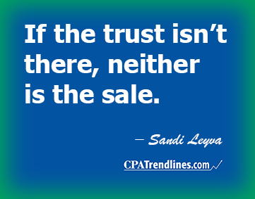 Sandi Leyva: "If the trust isn’t there, neither is the sale."