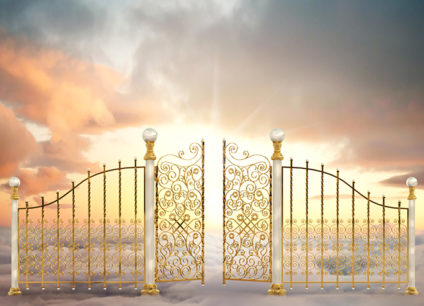 illustration of gates of heaven