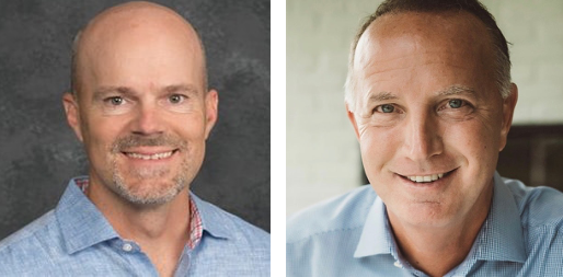 Joel Hughes (left) and Darren Root